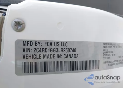 2020 Chrysler Pacifica Limited from USA, damaged, VIN 2C4RC1GG3LR250740